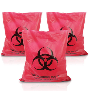 Autoclave Disposable Plastic Biohazard Bags For Medical Waste 