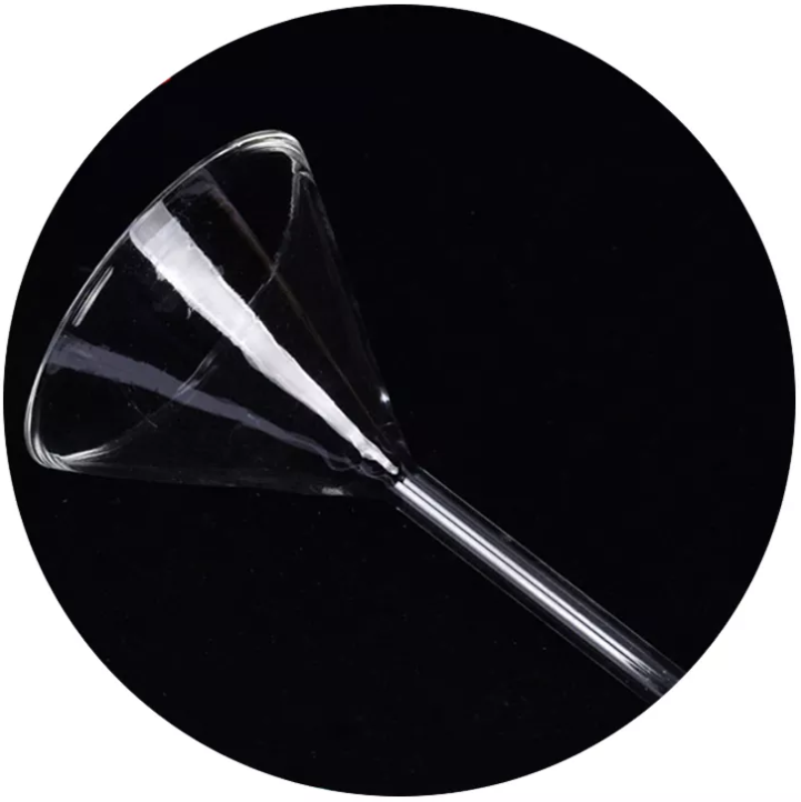 High Transparent Borosilicate Glass Triangle Funnel Applies for Lab