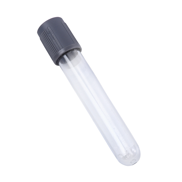 Grey Cap Head Medical Blood Sample Collection Tubes 