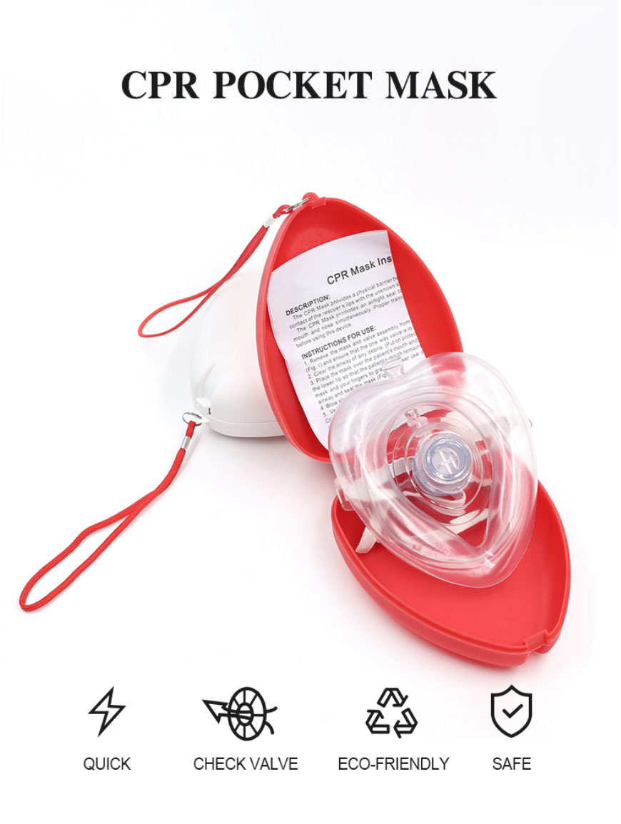 CPR Pocket Mask With Oneway Valve For Adult kids from China