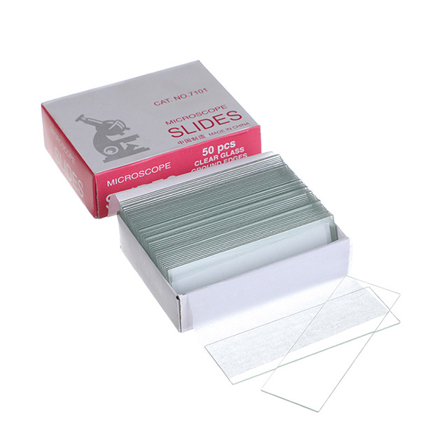 Pre-Cleaned Blank Microscope Glass Slides for Lab Use